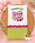 Berry Sweet Baby Burp Cloth