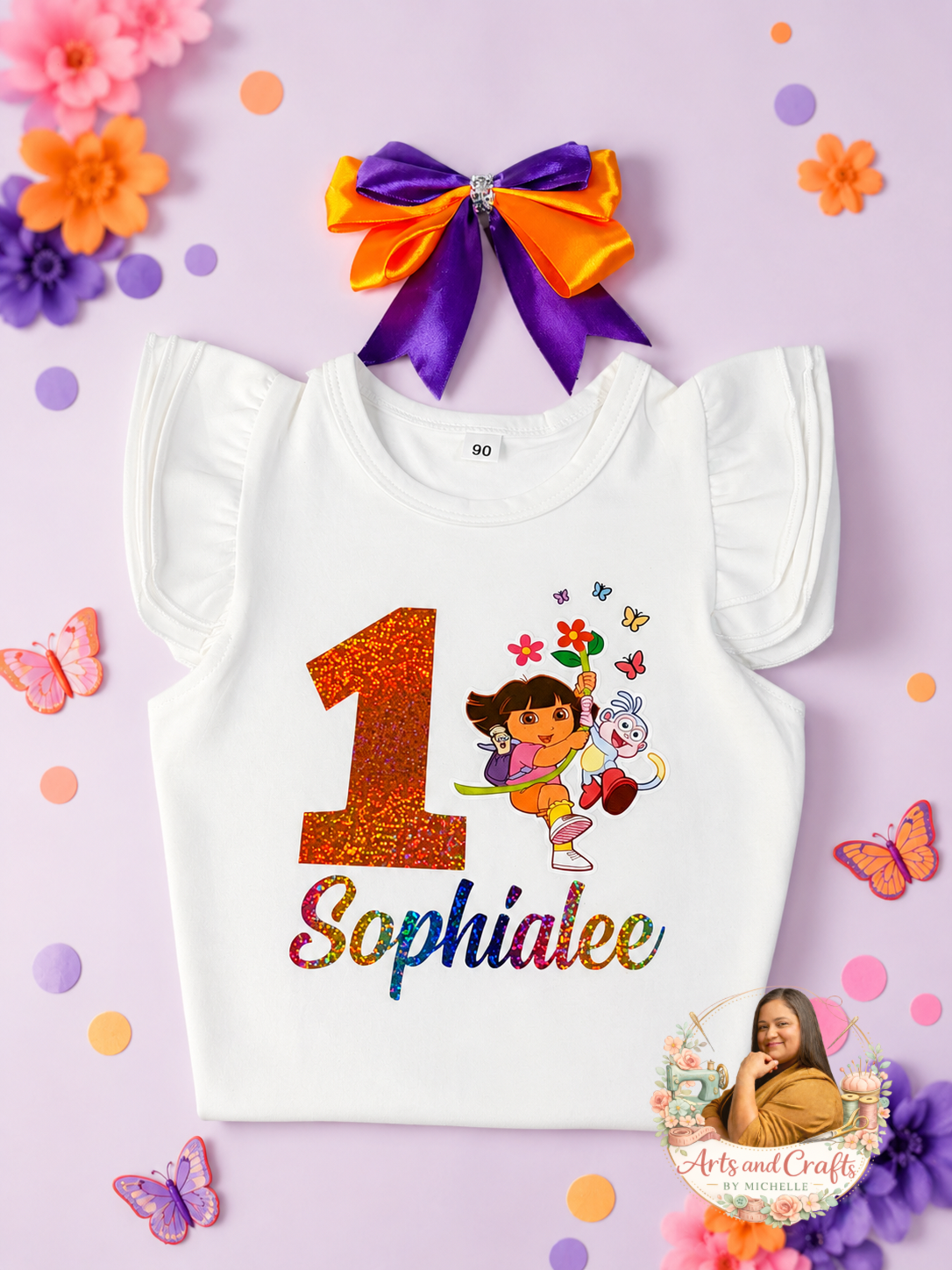 Dora 3pc Birthday Tutu Skirt Set