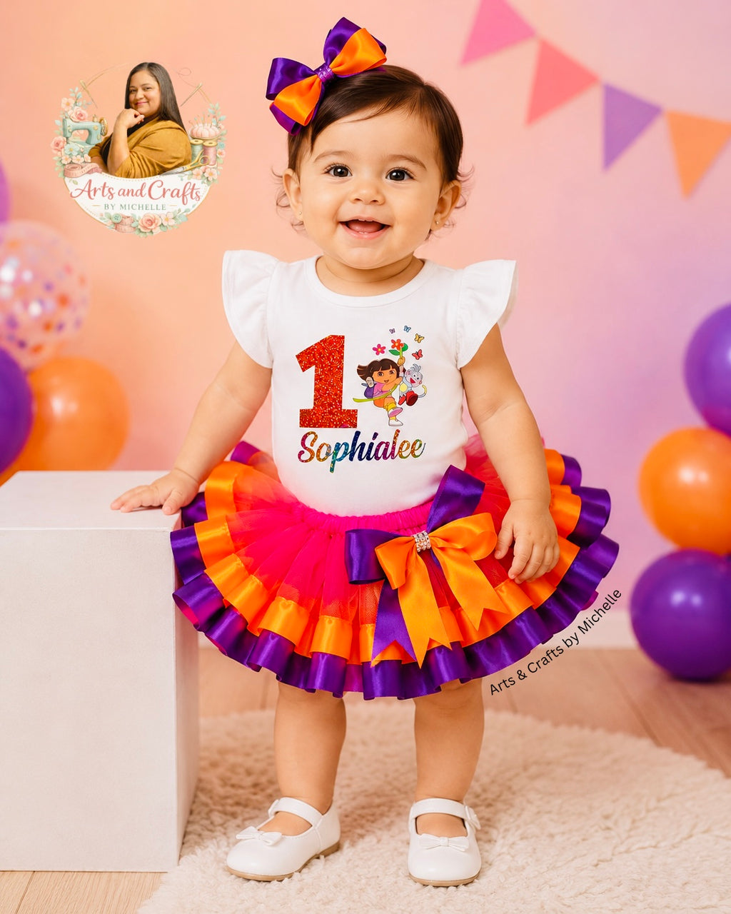 Dora 3pc Birthday Tutu Skirt Set