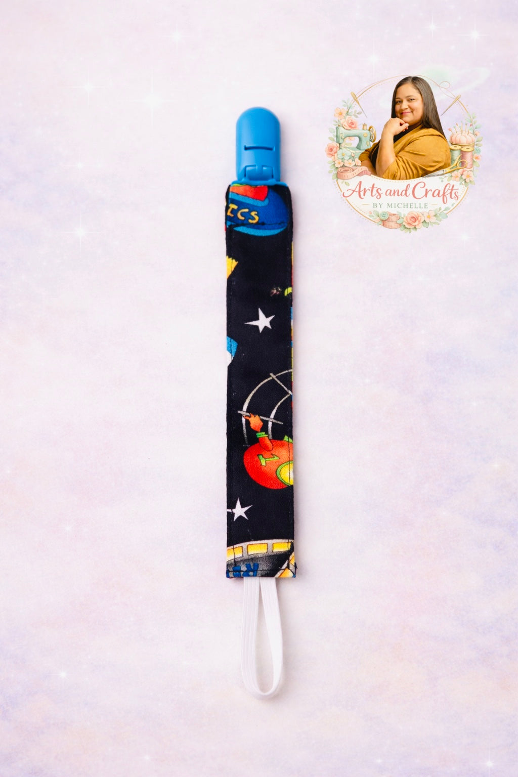Space Baby Gift Set (3 Pieces) – Burp Cloth, Bib & Pacifier Holder
