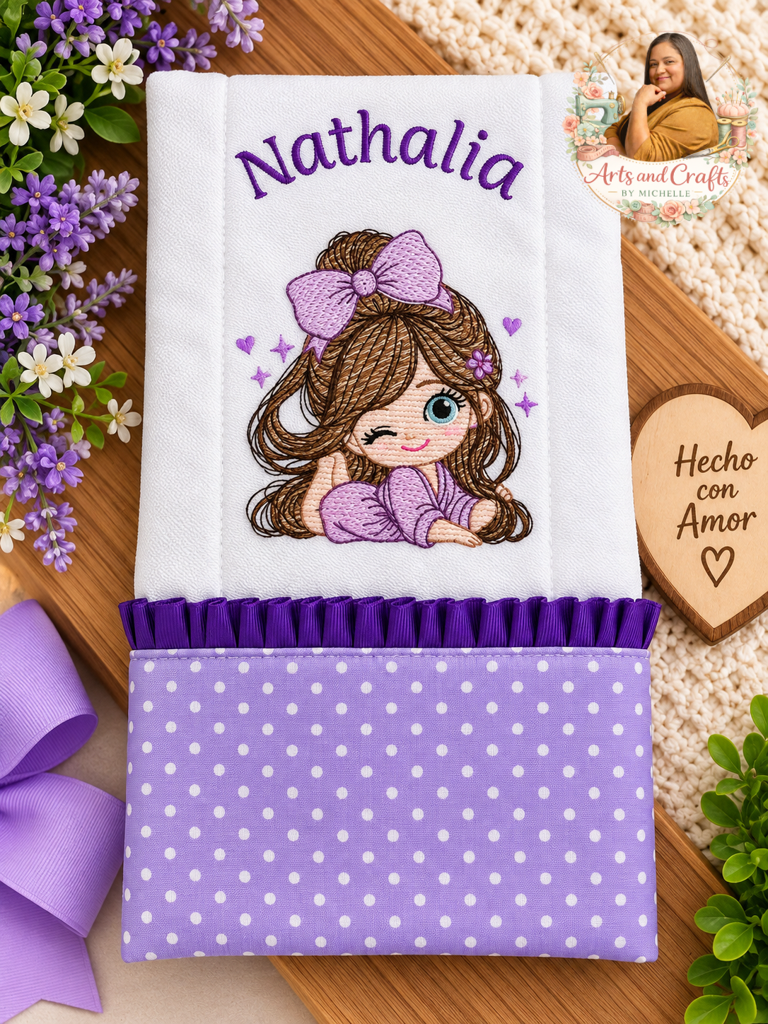 Coquette Baby Burp Cloth