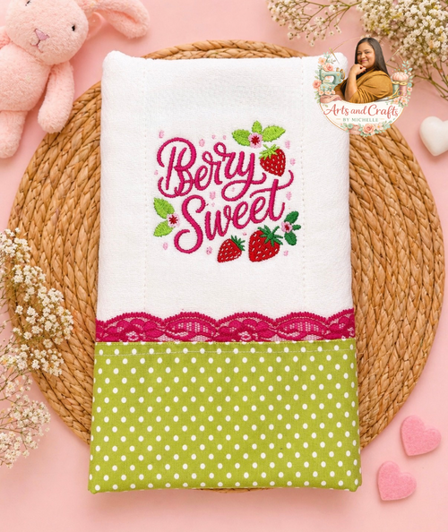 Berry Sweet Baby Burp Cloth