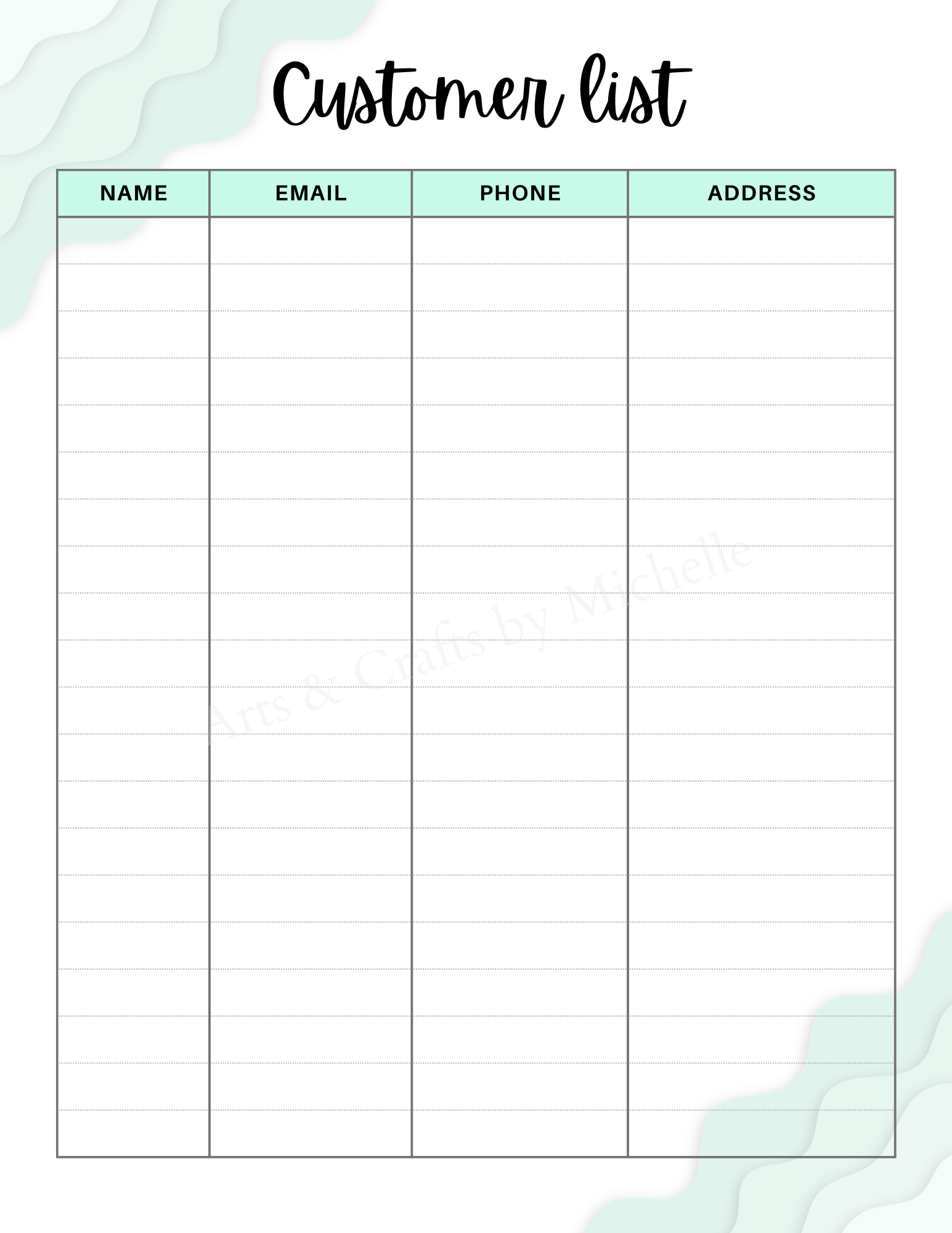 Editable Order Forms Template, Small Business Planner (Canva Template, US Letter Size)
