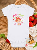 Berry Loved Baby Girl Onesie – Cute DTF Print Bodysuit | Sweet Baby Outfit