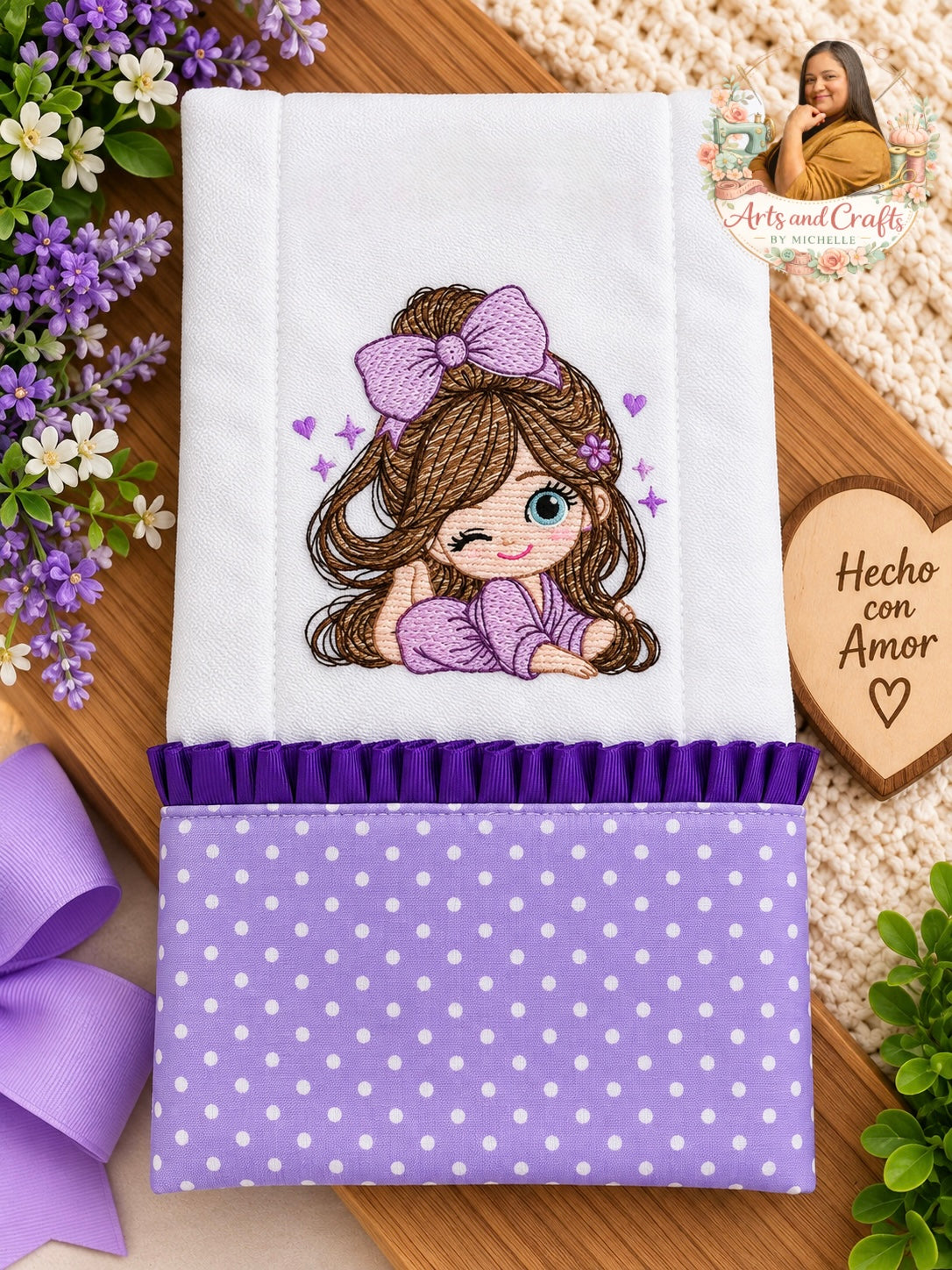 Coquette Baby Burp Cloth
