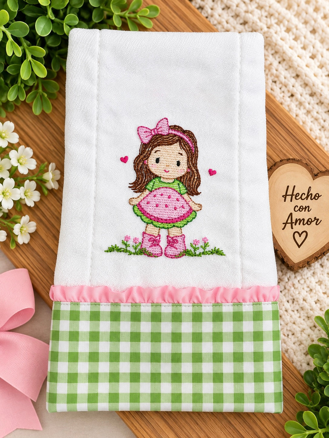 Sweet Watermelon Baby Burp Cloth