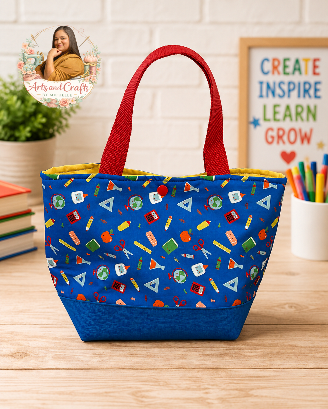 Mini Tote Bag – Handmade Fabric Bag