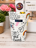 Cozy Cup | Cup Sleeve | School Themed Cup Sleeve | Reusable Fabric Drink Cozy | Teacher Gift