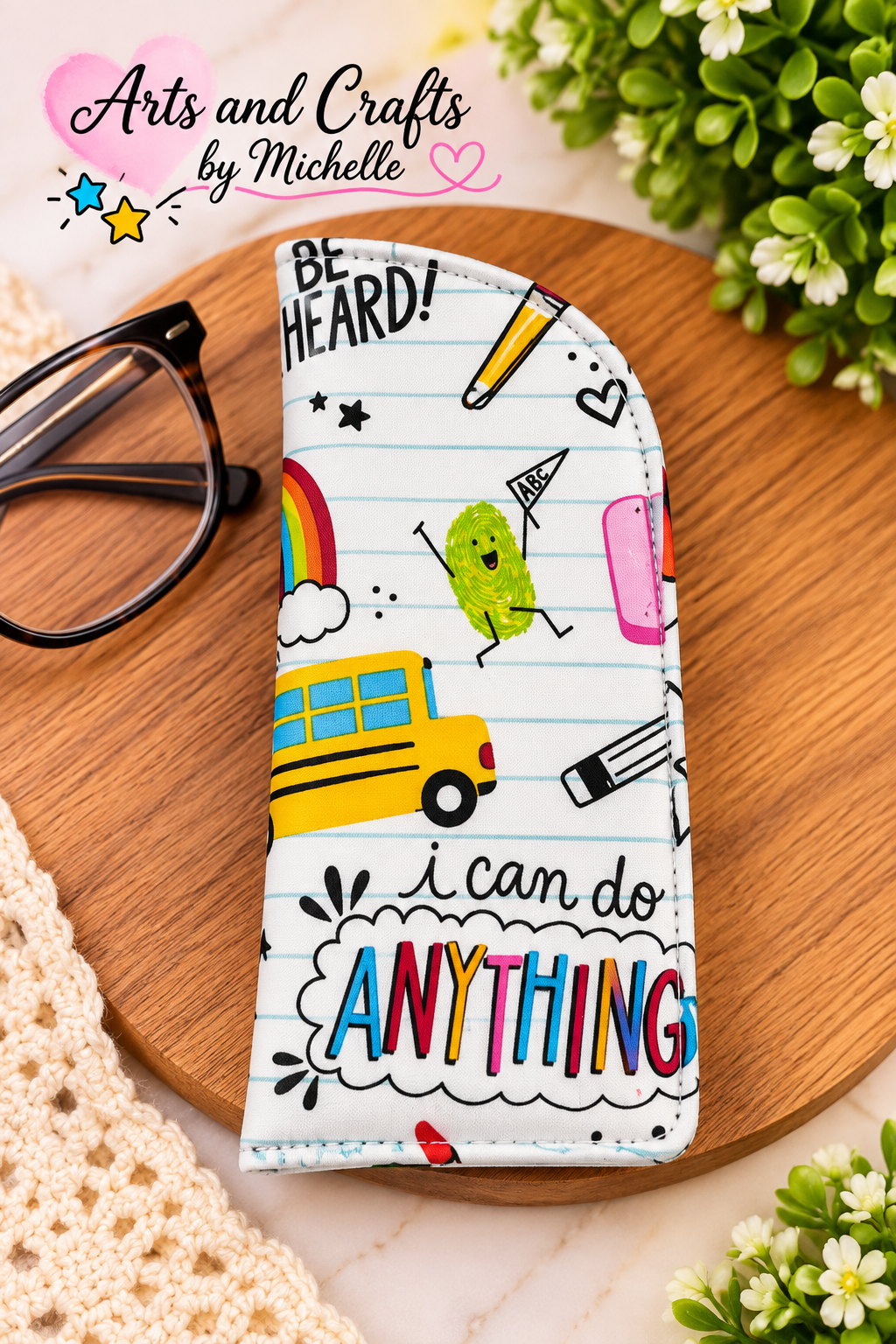 Handmade Quilted Eyeglasses Case | Soft Fabric Glasses Pouch | Sunglasses Holder