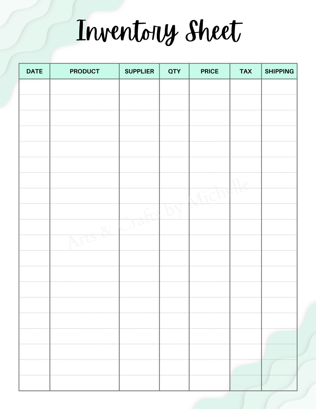 Editable Order Forms Template, Small Business Planner (Canva Template, US Letter Size)