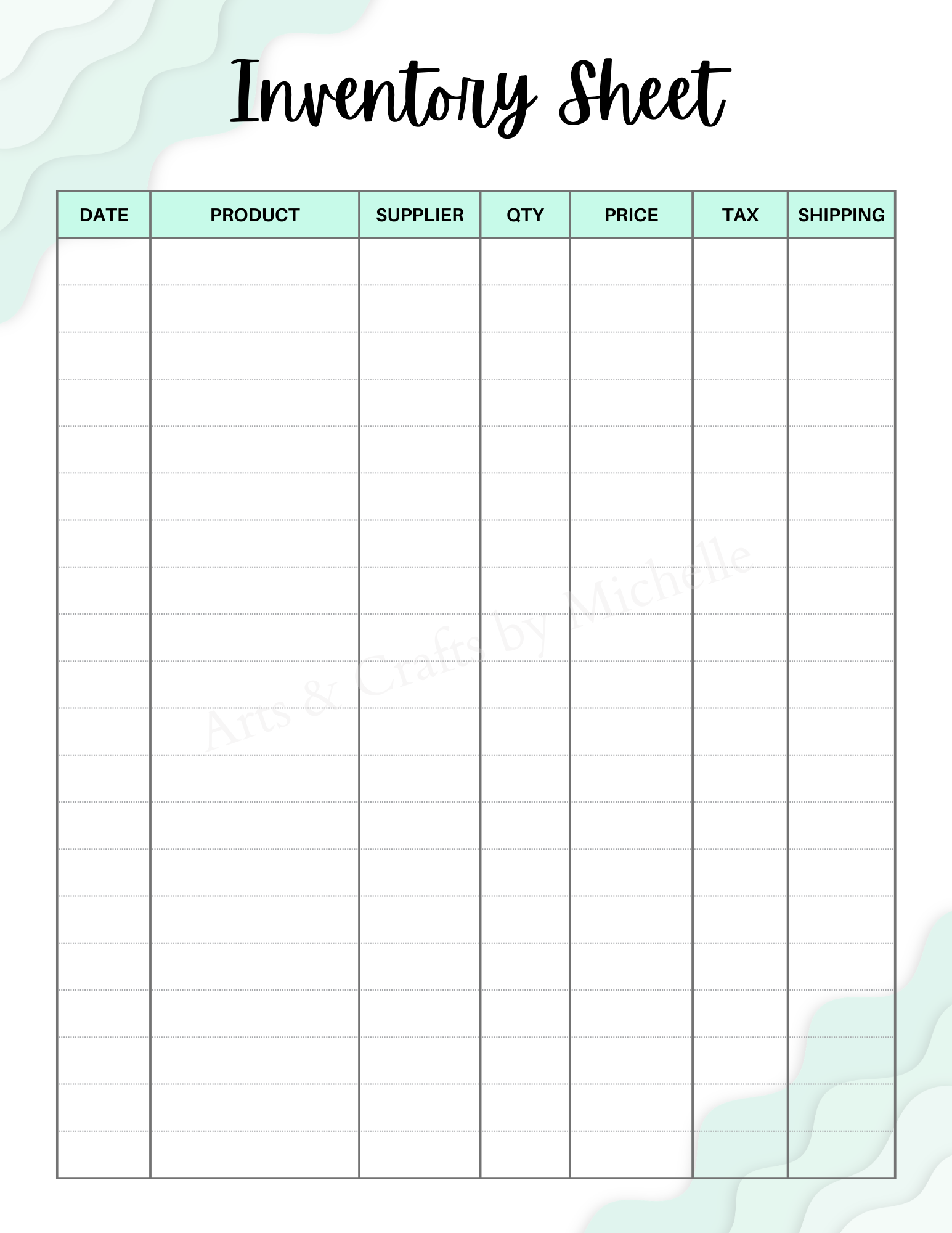 Editable Order Forms Template, Small Business Planner (Canva Template, US Letter Size)
